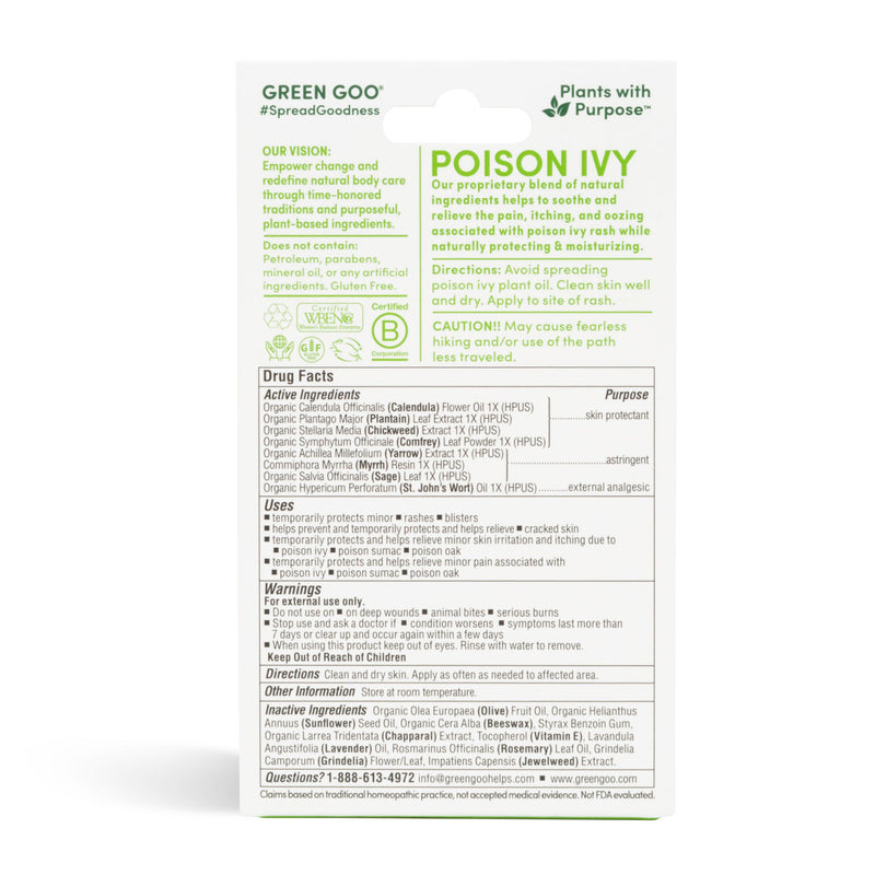 poison ivy relief salve